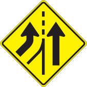 Lane Guidance Sign: Added Left Lane