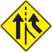 Lane Guidance Sign: Added Right Lane