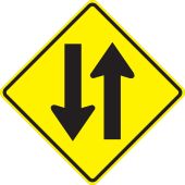 Lane Guidance Sign: Two-Way Traffic (Symbol)