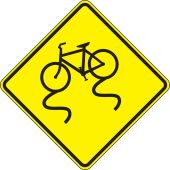 Bicycle & Pedestrian Sign: Bicycle Surface Condition Warning