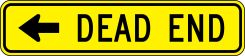 Lane Guidance Sign: Dead End (Arrow)