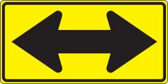 Direction Sign: Two-Direction Large Arrow