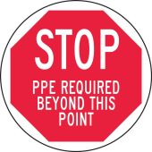 Sign Projector Lens for LED Sign Projector: Stop PPE Required Beyond This Point
