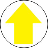 Sign Projector Lens for LED Sign Projector: Arrow (Yellow on white)