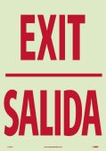 EXIT SIGN - BILINGUAL