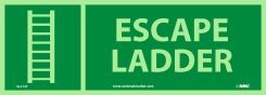 ESCAPE LADDER SIGN