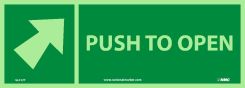 PUSH TO OPEN SIGN