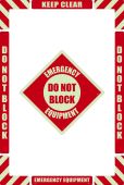EMERGENCY EQUIPMENT FLOOR MARKING KIT (GLOW)