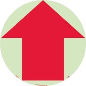 ARROW GRAPHIC GLOW WALK ON FLOOR SIGN