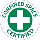 CONFINED SPACE CERTIFIED HARD HAT EMBLEM