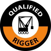 QUALIFIED RIGGER HARD HAT EMBLEM