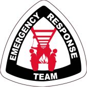 EMERGENCY RESPONSE TEAM HARD HAT LABEL