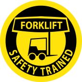 FORKLIFT SAFETY TRAINED HARD HAT EMBLEM