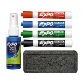 Dry Erase Set- Markers, Eraser and Spray Cleaner Kit