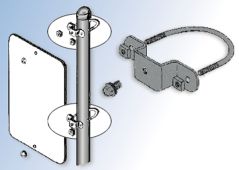 Street Sign Brackets: Clamp U-Bolt Sign Mounting Bracket