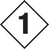 NFPA Safety Placard: Individual Hazard Panels, Numbers For 10" Placard