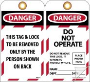 DANGER DO NOT OPERATE DO NOT REMOVE THIS LOCK TAG