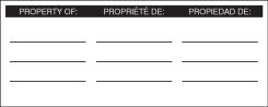 STOPOUT® Plastic Padlock Label: Property Of