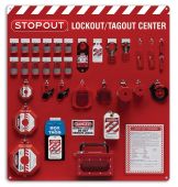 12-Padlock STOPOUT® Deluxe Lockout Centers - Combo Kit
