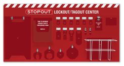 6-Padlock STOPOUT® Standard Lockout Center - Board Only