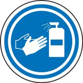 Safety Label: Sanitize Hands Symbol
