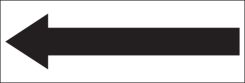 Safety Label: (Black Arrow)