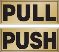 Safety Label: Pull/Push (Horizontal)