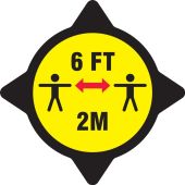 Safety Label: 6 FT 2M (YELLOW)