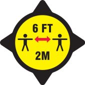 Safety Label: 6 FT 2M (YELLOW)