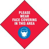 Safety Label: Please Wear Face Covering In This Area