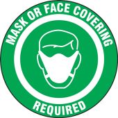 Safety Label: Mask Or Face Covering Required