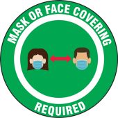 Safety Label: Mask Or Face Covering Required