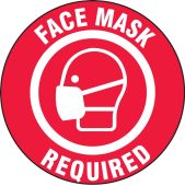 Safety Label: Face Mask Required