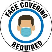 Safety Label: Face Covering Required