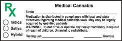 Prescription Label: RX - Medical Cannabis