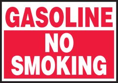 Safety Label: Gasoline - No Smoking