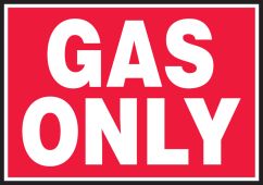 Safety Label: Gas Only