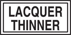 Safety Label: Lacquer Thinner