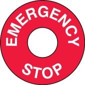 Safety Label: Emergency Stop