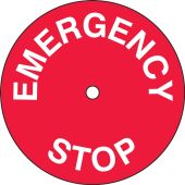 Safety Label: Emergency Stop