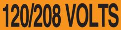 Voltage Markers: 120/208 Volts