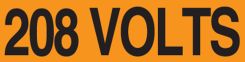 Voltage Markers: 208 Volts