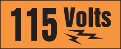 Voltage Marker With Graphic: 115 Volts