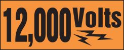 Voltage Marker With Graphic: 12000 Volts
