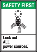 Lockout / Tagout Safety Labels