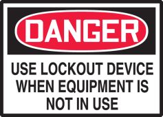 Equipment Safety Labels