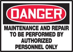 Equipment Safety Labels