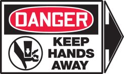 OSHA Danger Safety Label: Keep Hands Away