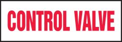 Safety Label: Control Valve