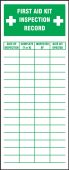 Safety Label : First Aid Inspection Label